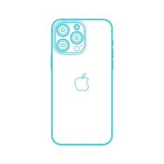 Digital Apple Iphones Apple Iphone 14 Pro Max Realistic Line Art Svg Vector, Free Vectors File